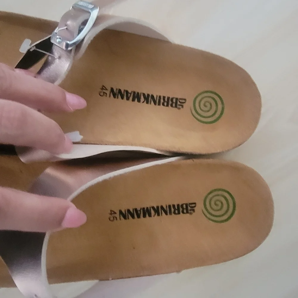 Dr. Brinkmann Rose Gold Sandals Sz 45